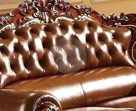 Royal Antique Brown Wood Living Room Carved Sofa Set - Wooden Twist UAE