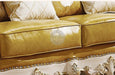 Royal Antique Golden and White Carved Sofa Set - Wooden Twist UAE