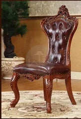 Royal Dinning Chair With Double Carved (Teak Wood) - Wooden Twist UAE