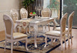 Royal Teak Wood 6 Seater Dining Table Set - Wooden Twist UAE