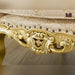 Armchair Boutique French Baroque Style Throne Golden Leaf - Wooden Twist UAE
