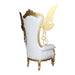 Luxurious High Back Throne Chair with Special WIngs - Wooden Twist UAE
