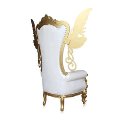 Luxurious High Back Throne Chair with Special WIngs - Wooden Twist UAE