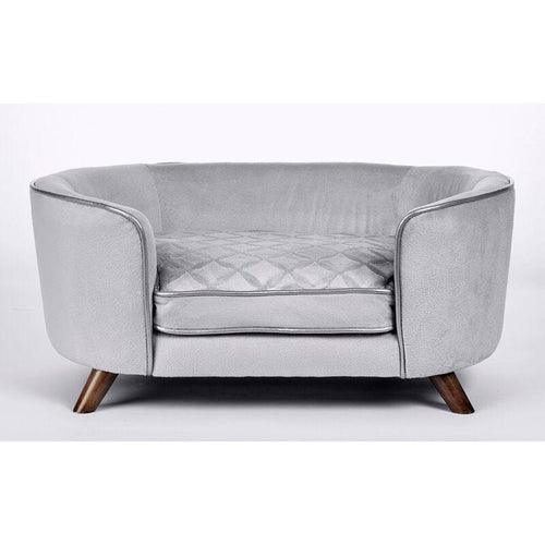 Wooden Handmade Modern Design Heise Dog Sofa (Grey)
