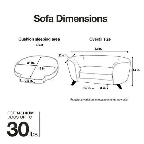 Wooden Handmade Modern Design Heise Dog Sofa (Grey) - Wooden Twist UAE