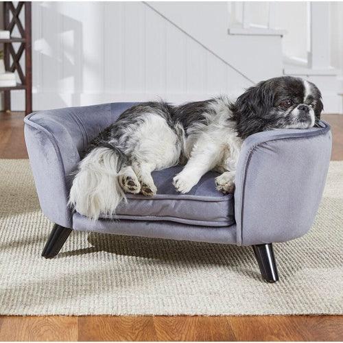 Wooden Handmade Heisler Dog And Baby Sofa ( Grey )