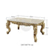 Royal Antique Teak Wood 6 Seater Dining Table Set (Golden) - Wooden Twist UAE