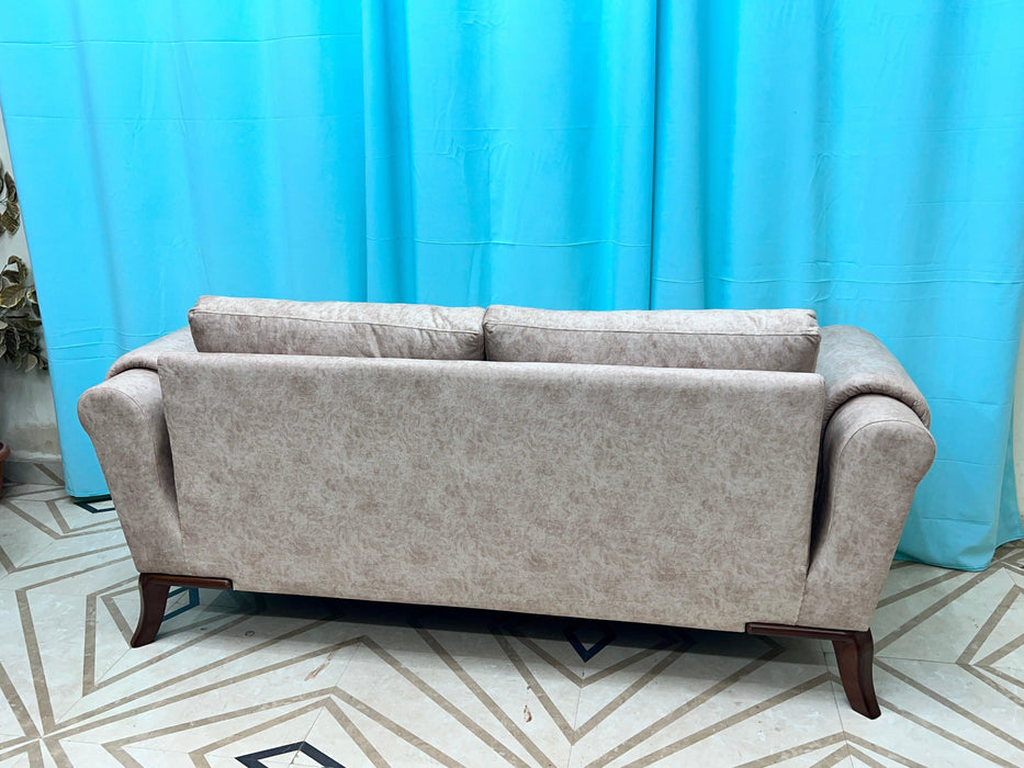 Wooden Cozy Design 3 Seater Sofa Comfort for Backrest (Brown)