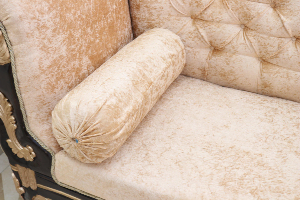 wooden sofa