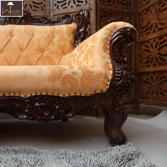 Wooden Boutique French Baroque Style Hand Carved Sofa (2 Seater) - Wooden Twist UAE