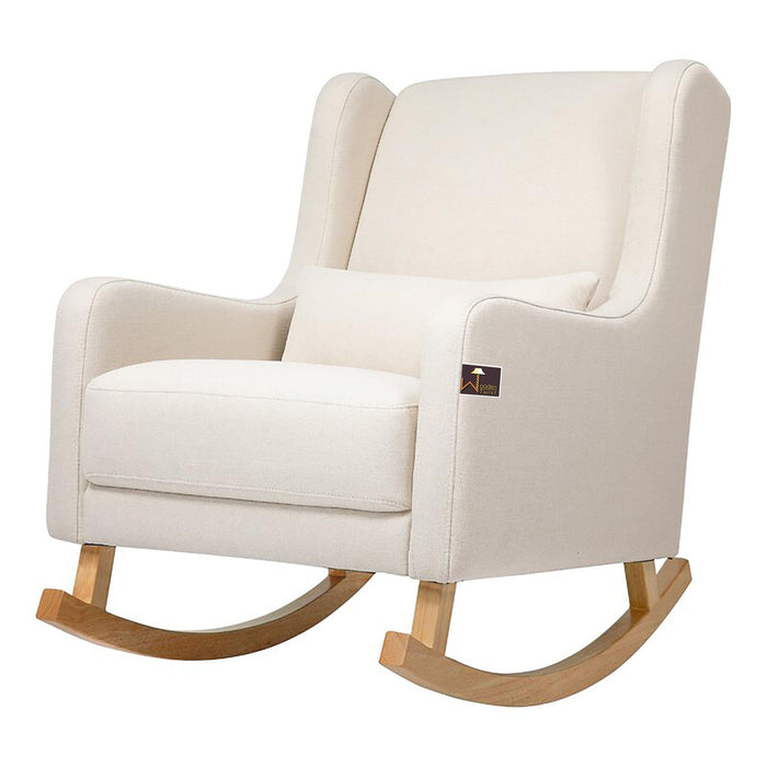 Kai Rocking Chair (Beige) - Wooden Twist UAE