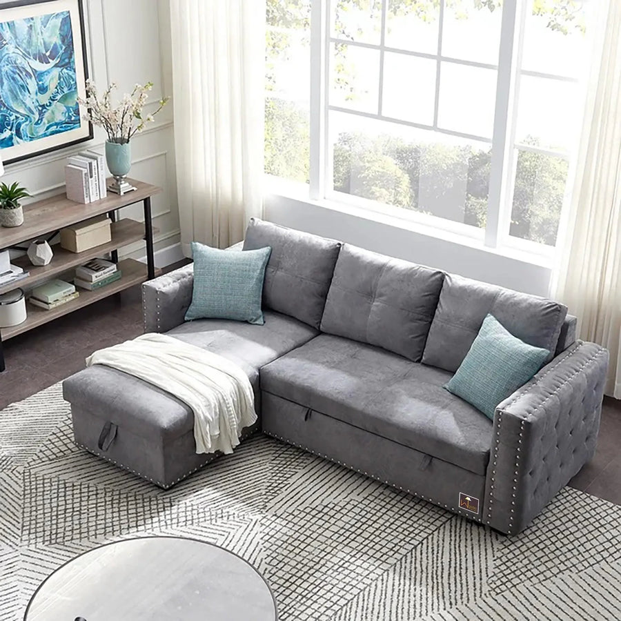 A Right-Side Sectional With Storage