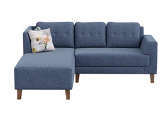 Azul 5 seater Left-Side L Shape Fabric Sofa Set - WoodenTwist