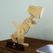 Wooden Dinosaur Shaped LED Lamp (Pinewood) - Wooden Twist UAE