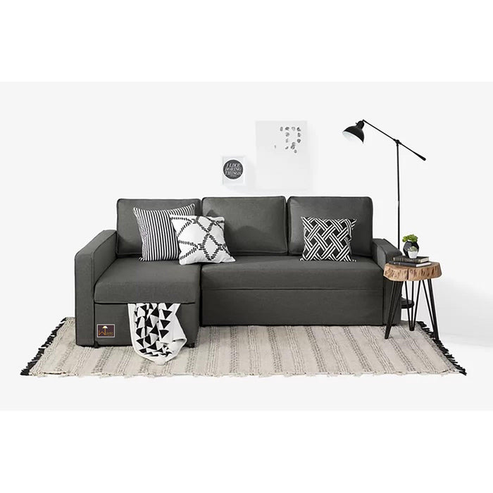 Wide Reversible 5 Seater L-Shape Sofa Bed with Comfort Cushion