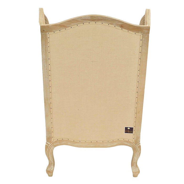 Wooden Wide Wingback Arm Chair (Cafe Mocha) - Wooden Twist UAE