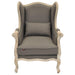 Wooden Wide Wingback Arm Chair (Cafe Mocha) - Wooden Twist UAE