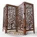 Low Height Solid Wood Room Divider Separator Wooden Partition ( 4 Panel ) - Wooden Twist UAE