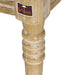 Wooden Flared Arm Loveseat Bench for Living Room Comfort for Backrest (2 Seater, Grey) - Wooden Twist UAE