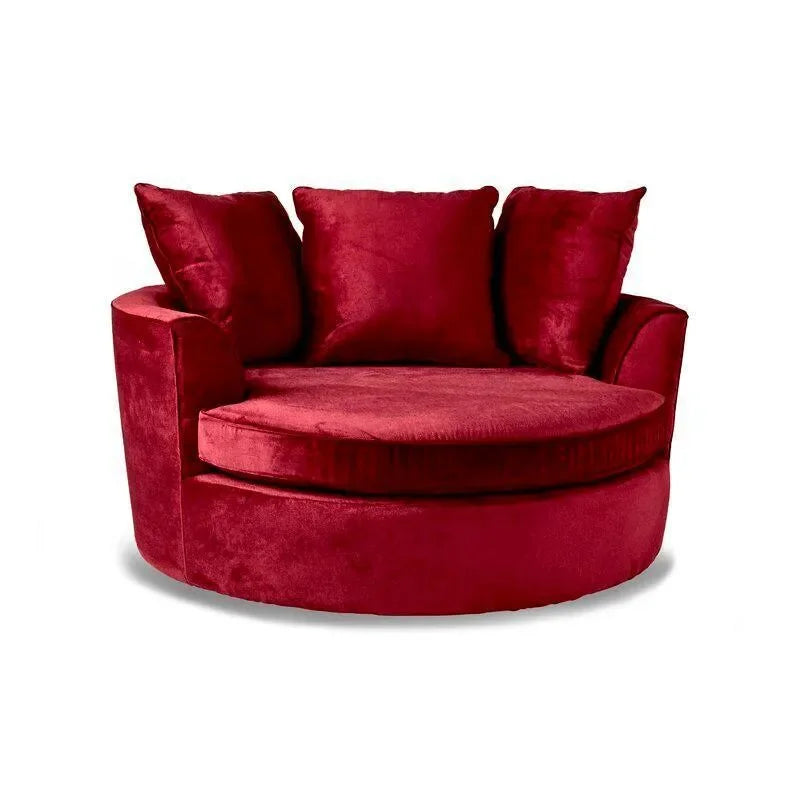Rich Maroon Velvet Upholstery