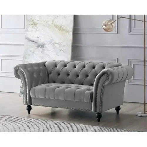 Modern Chesterfield 2 Seater Sofa - Wooden Twist UAE
