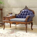 Luxury Antique Hand Carved Chaise Lounge Coffee And Phone Table With Storage - Wooden Twist UAE