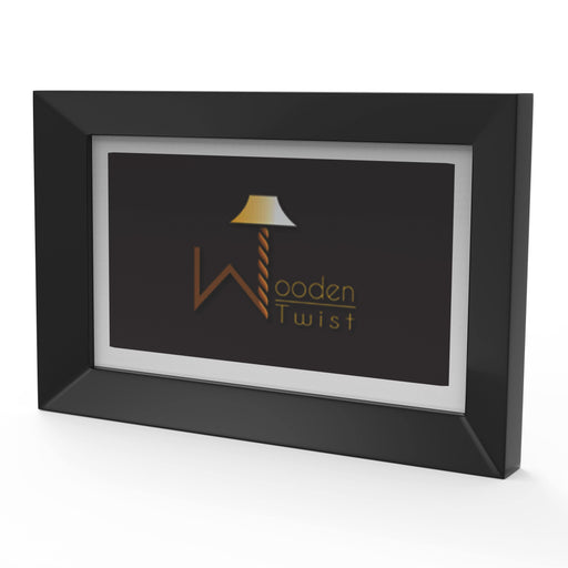 Wooden Photo Frame In Black Finish (8x6 Photo Size) - Wooden Twist UAE