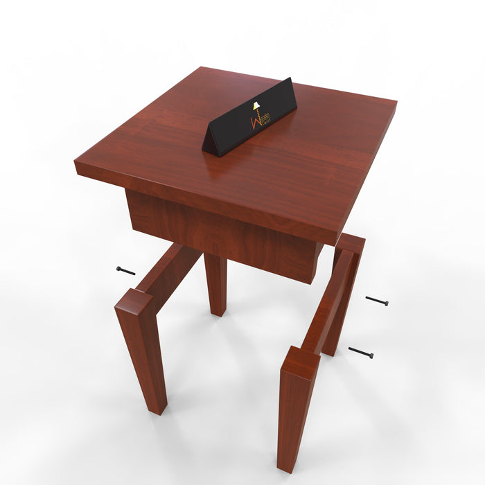 Handmade Unique Design Wooden Sofa Table (Honey Finish) - Wooden Twist UAE
