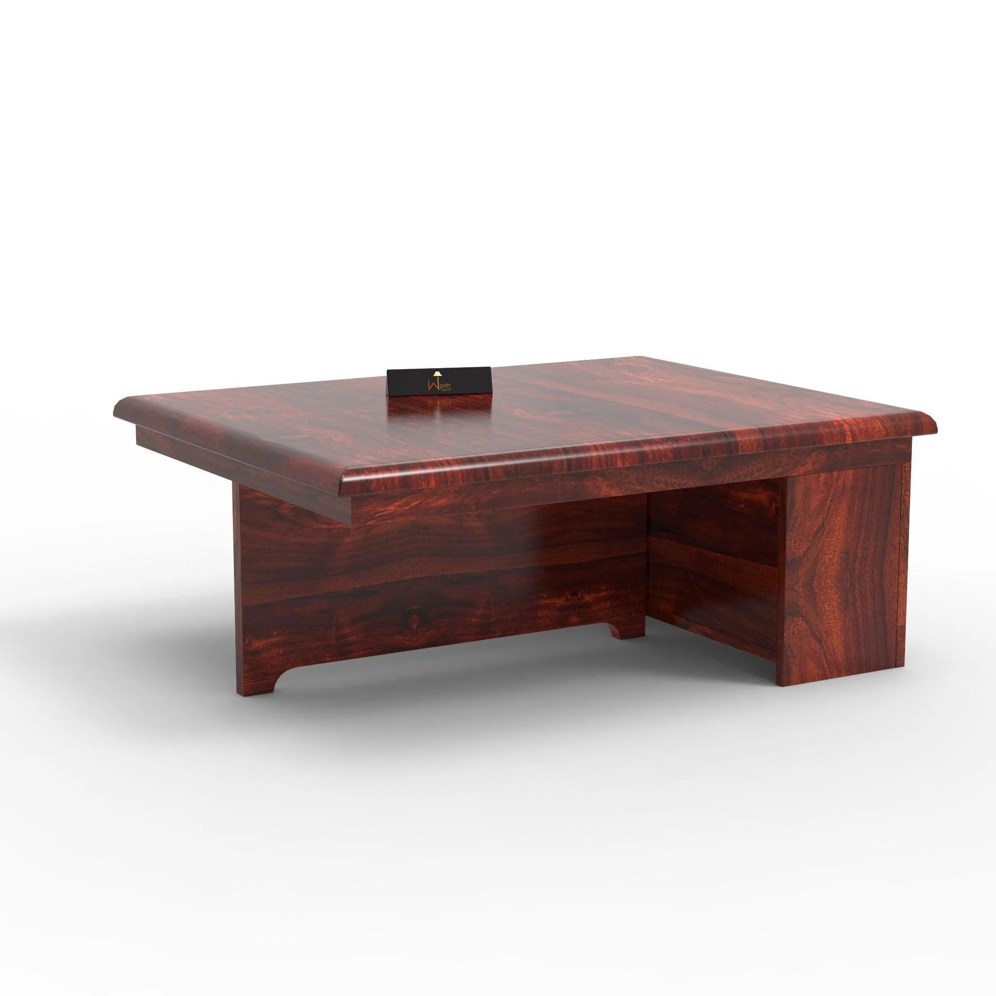 Esto Teak Wood Coffee Table Set With Side Storage - Wooden Twist UAE