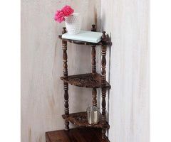 Wooden Hand-Carved Shelf