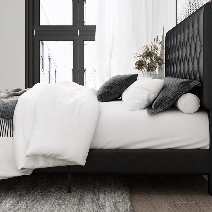 Modern Platform Queen Size Bed - Wooden Twist UAE