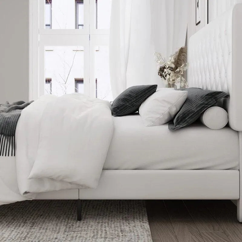 Modern Platform Queen Size Bed - Wooden Twist UAE