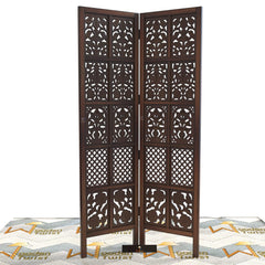 Solid Wood Room Divider (2 Panels) - Wooden Twist UAE