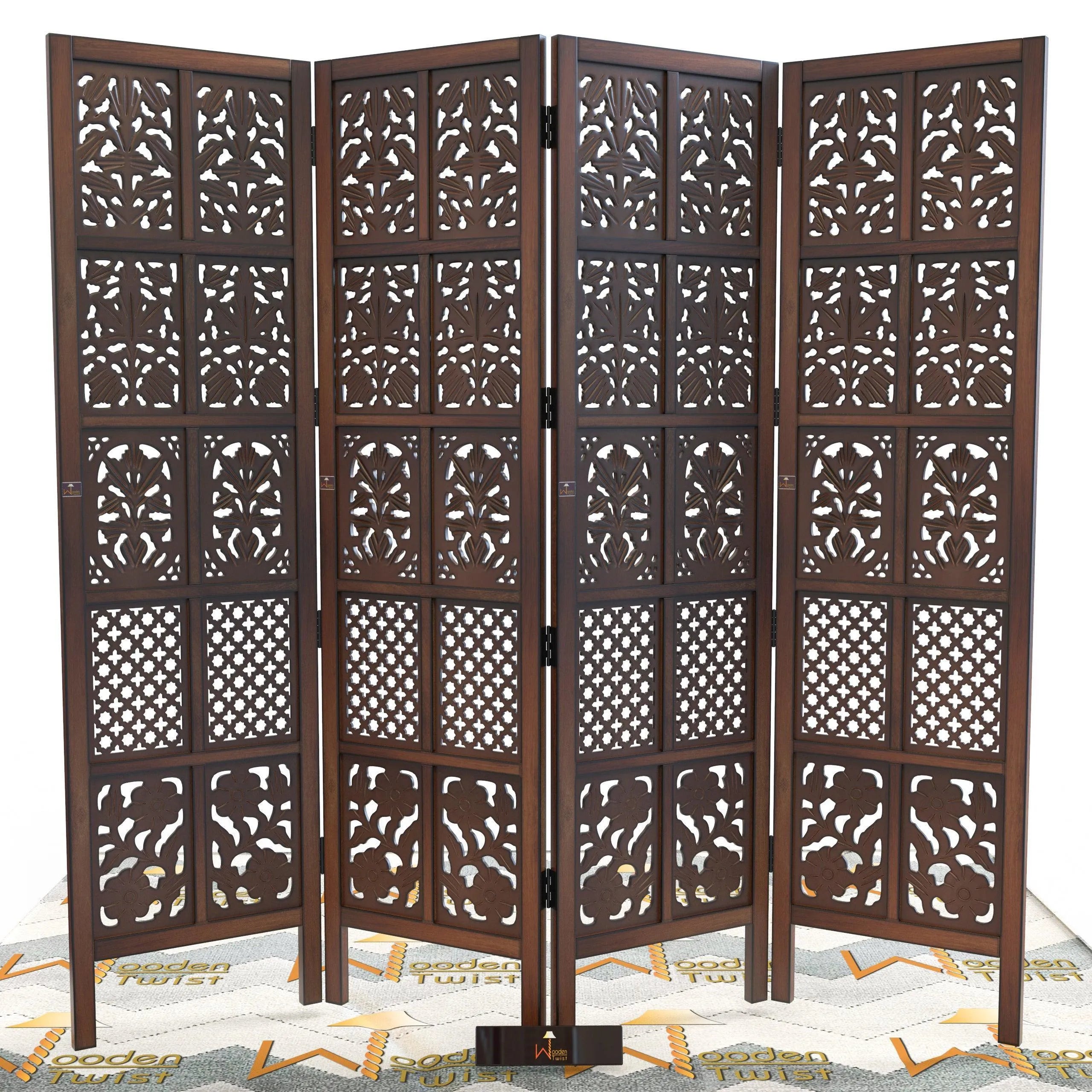 Wooden Room Divider/Wood Separator/Office Furniture/Wooden Partition - Wooden Twist UAE