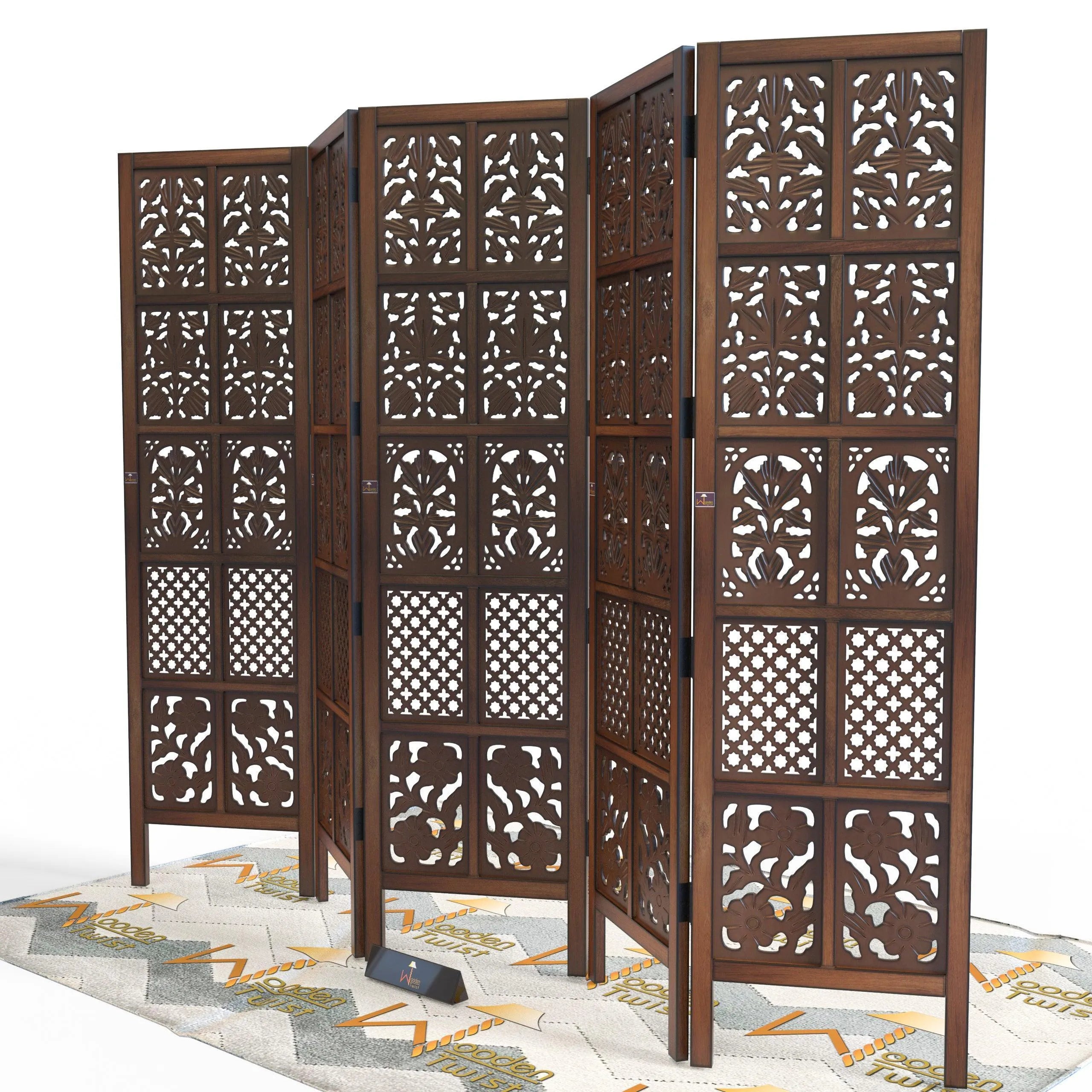 Wooden Room Divider/Wood Separator/Office Furniture/Wooden Partition - Wooden Twist UAE