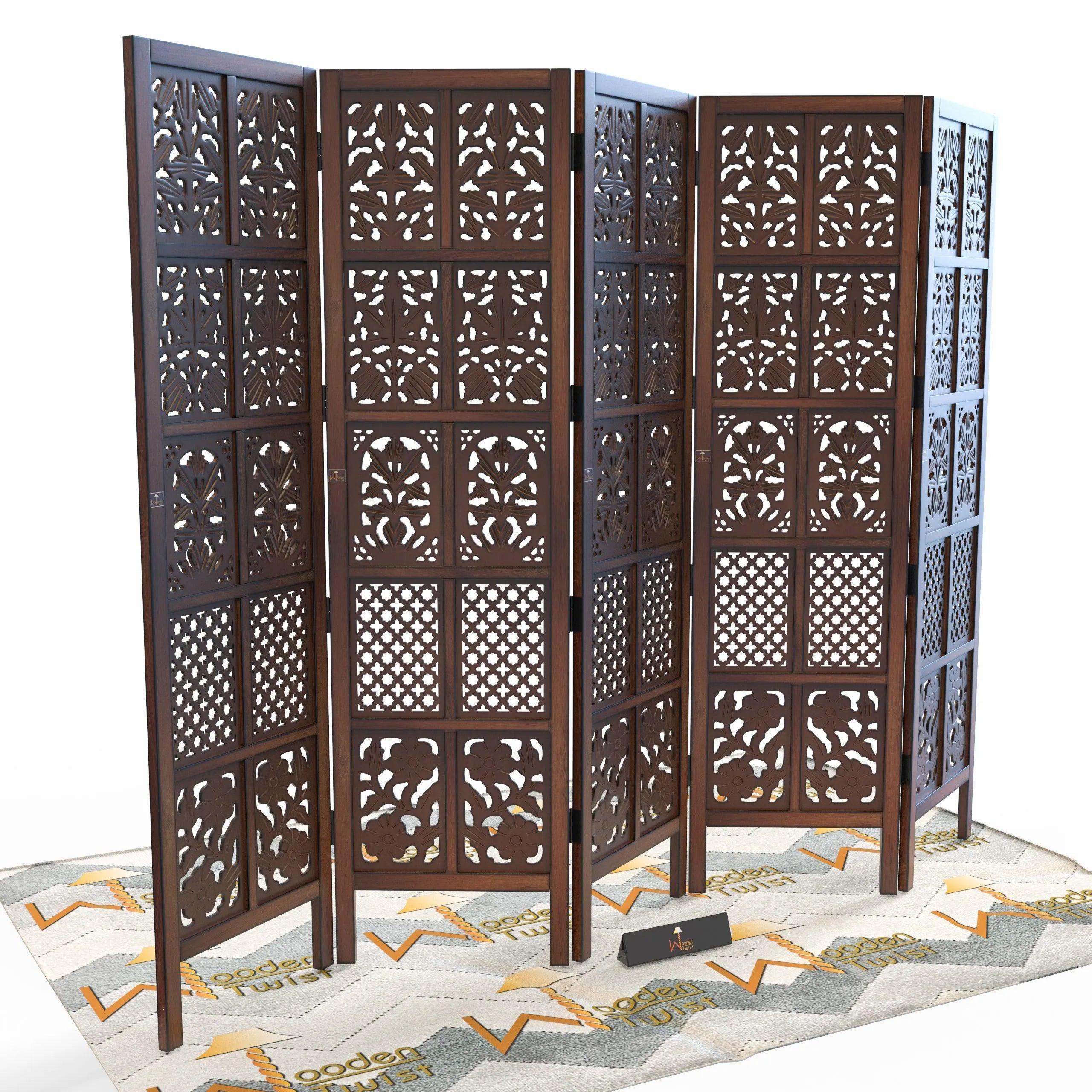 Wooden Room Divider/Wood Separator/Office Furniture/Wooden Partition - Wooden Twist UAE