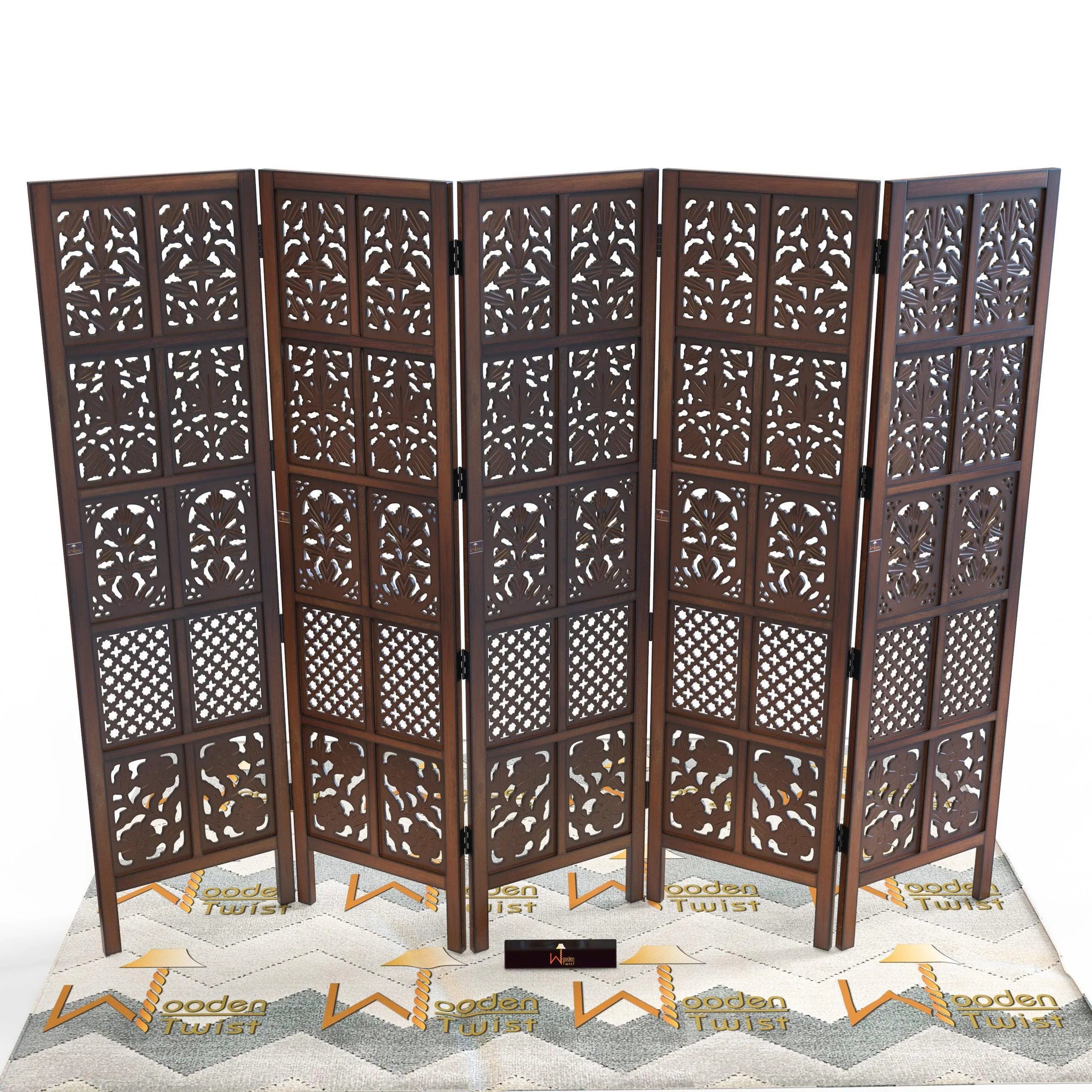 Wooden Room Divider/Wood Separator/Office Furniture/Wooden Partition - Wooden Twist UAE