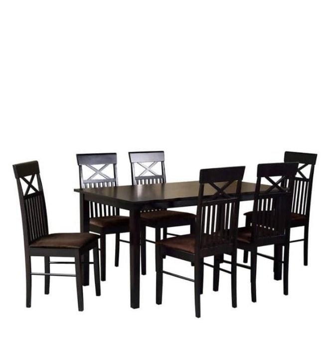 Solid Wood Dinning Table Set (6 Seater)