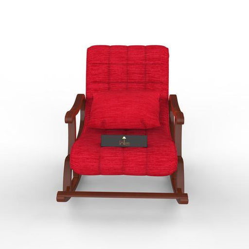 Recliner Rocking Chair In Premium (Red) - Wooden Twist UAE