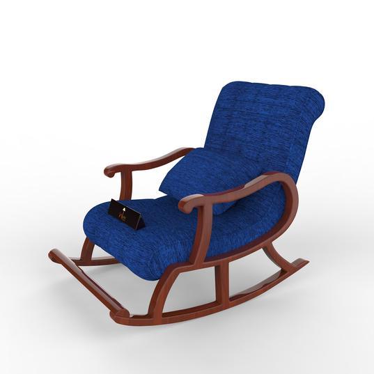 Recliner Rocking Chair In Premium (Blue)