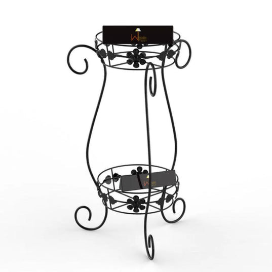 Metal Flower Pot Stand‎ (Black)