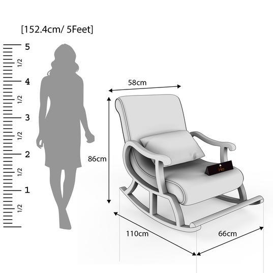 Recliner Rocking Chair In Premium (Grey)