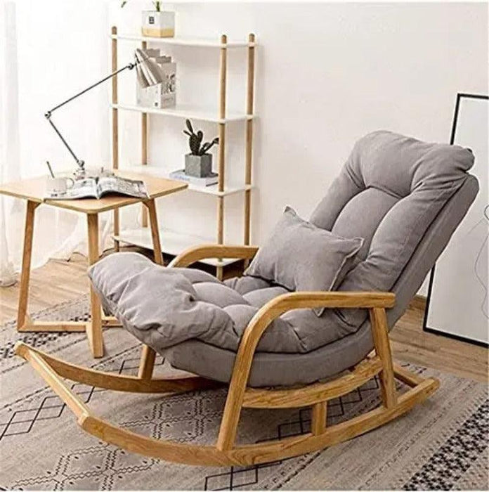 Wooden Twist Colonial and Traditional Comfortable Cushion Rocking Chair