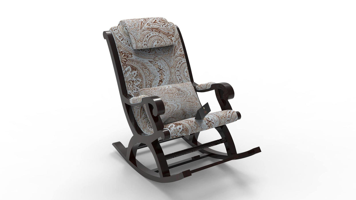 Azure Premium Rocking Chair (Walnut Finish) - Wooden Twist UAE