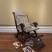 Azure Premium Rocking Chair (Walnut Finish) - Wooden Twist UAE