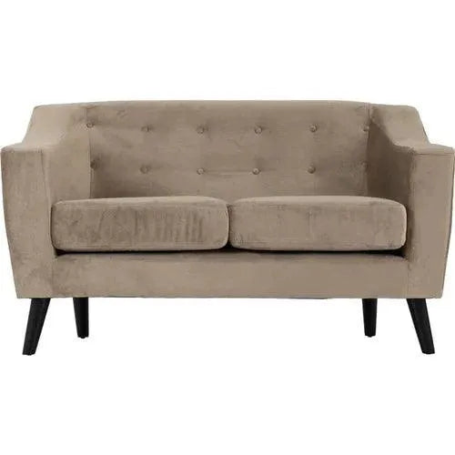 Modern Style Loveseat 2 Seater Sofa - Wooden Twist UAE