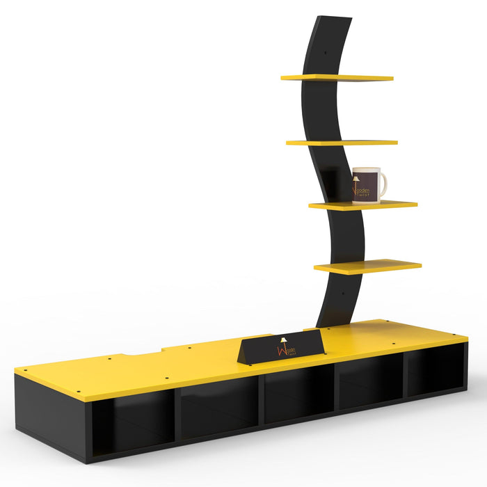 Big Tilfizyun TV Entertainment Unit Table with Set Top Box Stand - Wooden Twist UAE