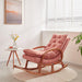 Wooden Rocking Chair Colonial and Traditional Super Comfortable Cushion (Honey Finish) - Wooden Twist UAE