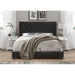 Modern Black Velvet Standard Queen Size Bed - Wooden Twist UAE