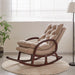 Wooden Recliner Chair Colonial and Traditional Super Comfortable Cushion (Walnut Finish) - Wooden Twist UAE